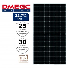 Монокристалличкая солнечная двухсторонняя панель DMEGC DM515G12RT-B54HBW INFINITY n-type Bifacial